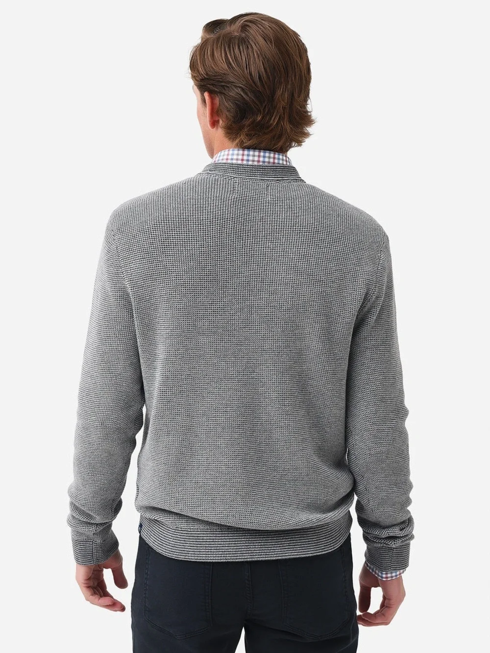 Southern Tide Men’s Bailer Jade Crewneck Sweater Gray XL Cooling Knit Technology